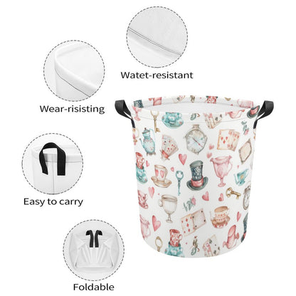 Collapsible Laundry Hamper- Watercolor Wonderland