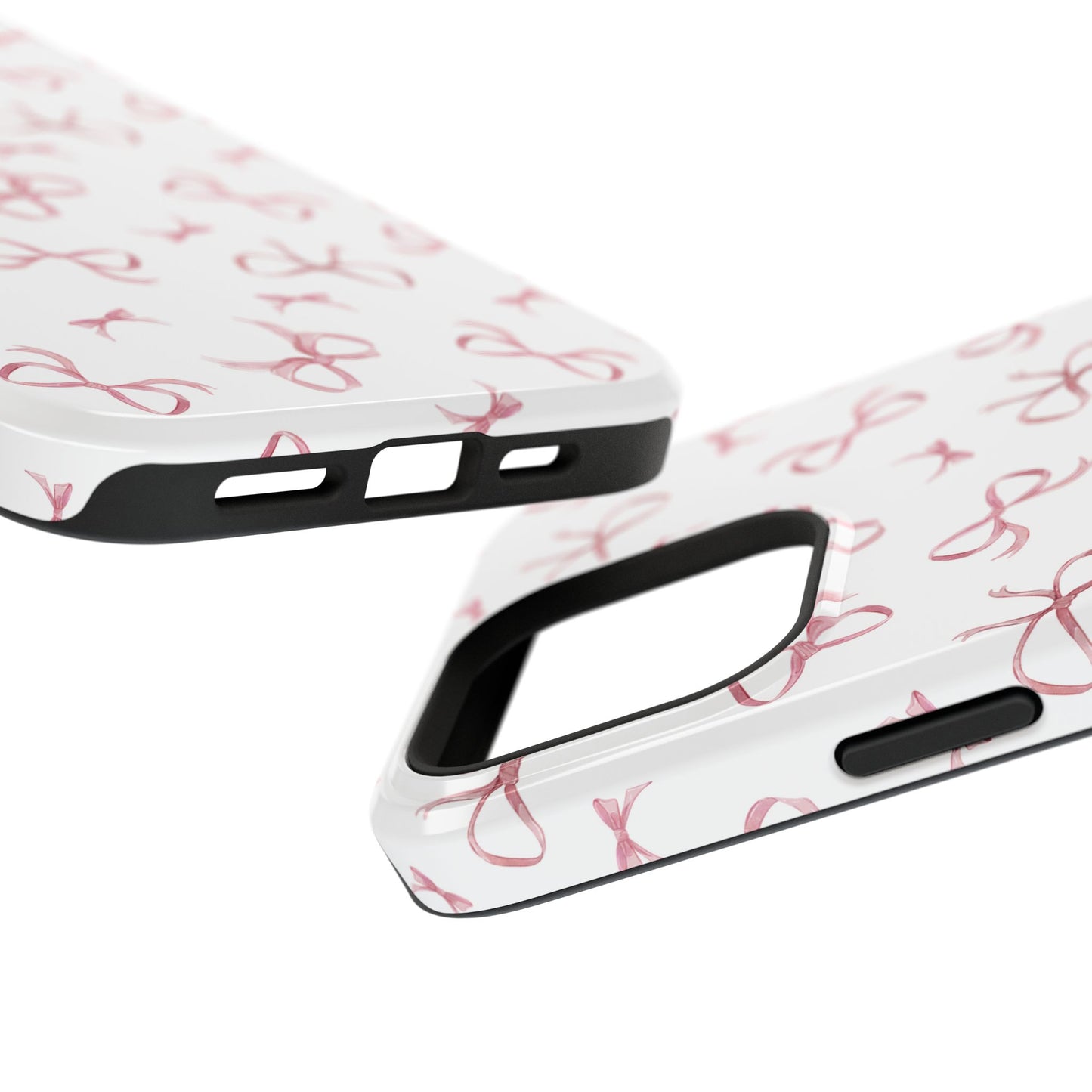 Impact-Resistant Phone Case - Coquette Bows Pink