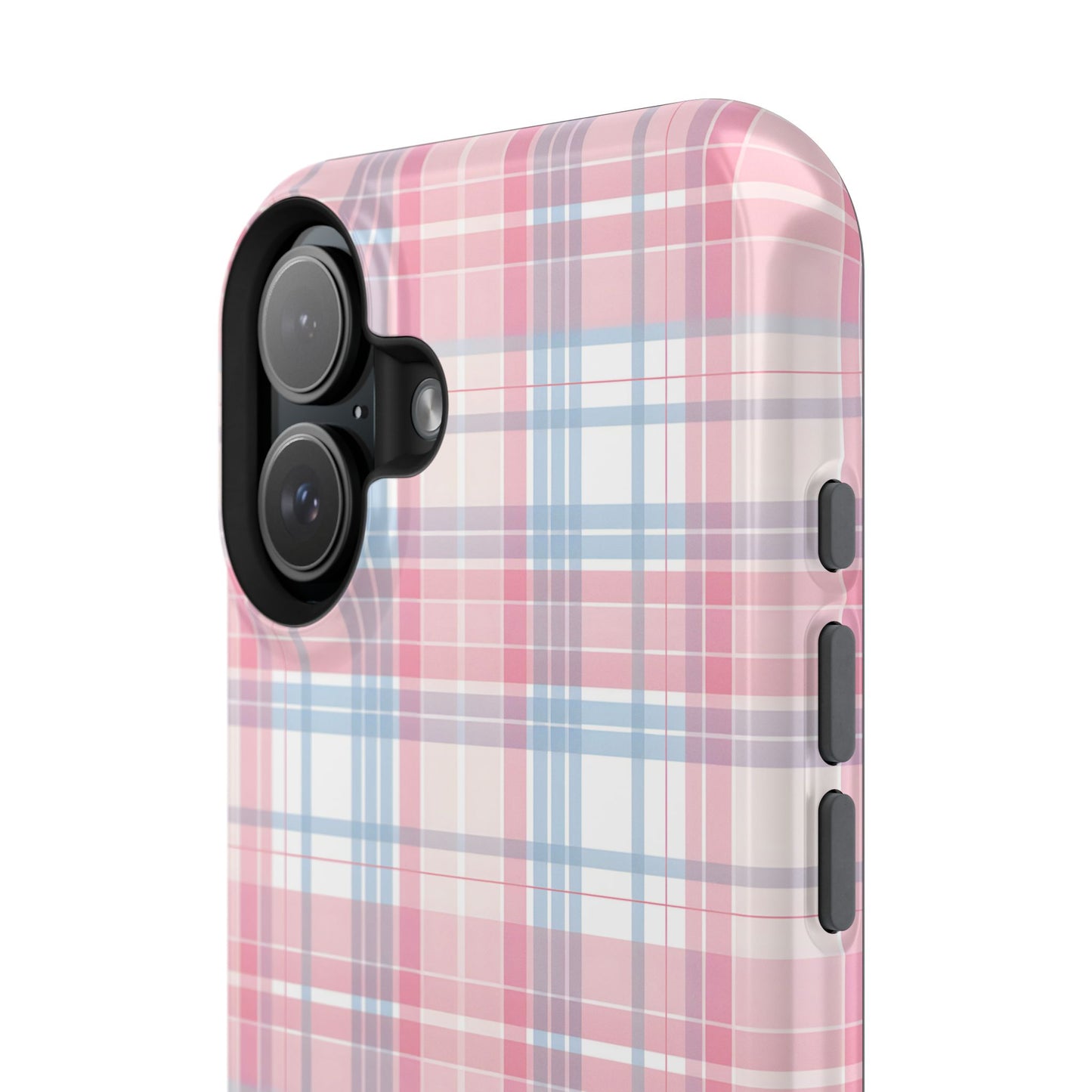 Impact-Resistant Cases-Spring Plaid Pink Blue