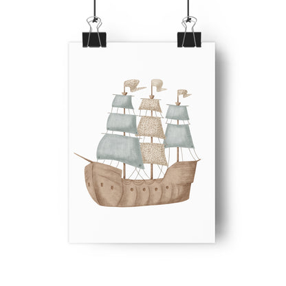 Giclée Art Print Watercolor Memories of Dreams Pirate Ship