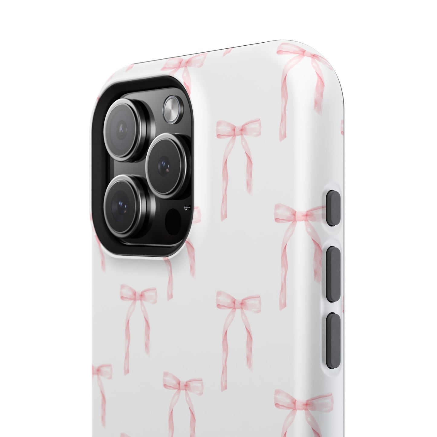 Watercolor Coquette Pink Bows Impact-Resistant Phone Case