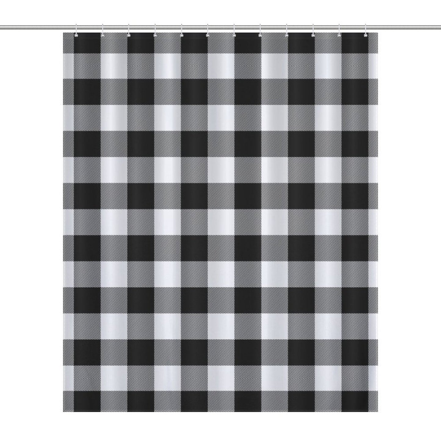 Lightweight Shower Curtain-Buffalo Plaid