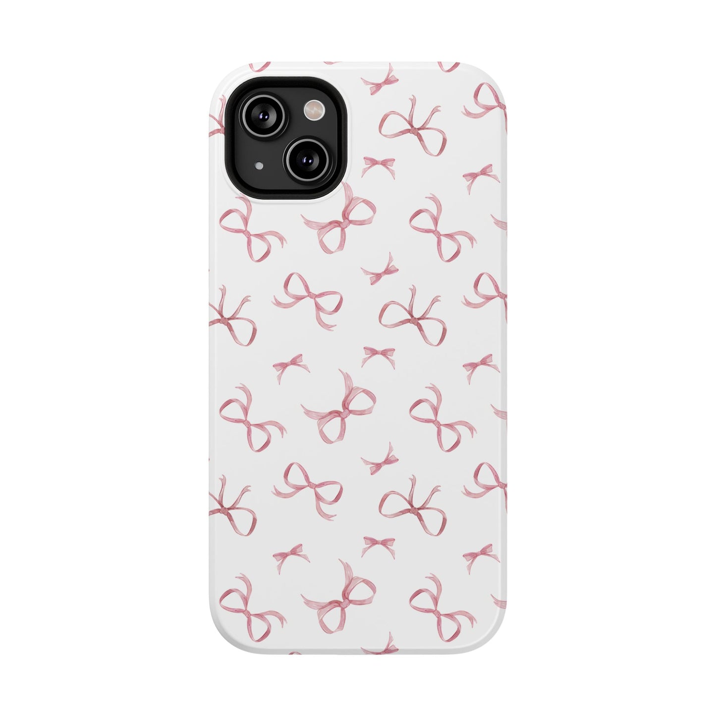 Impact-Resistant Phone Case - Coquette Bows Pink