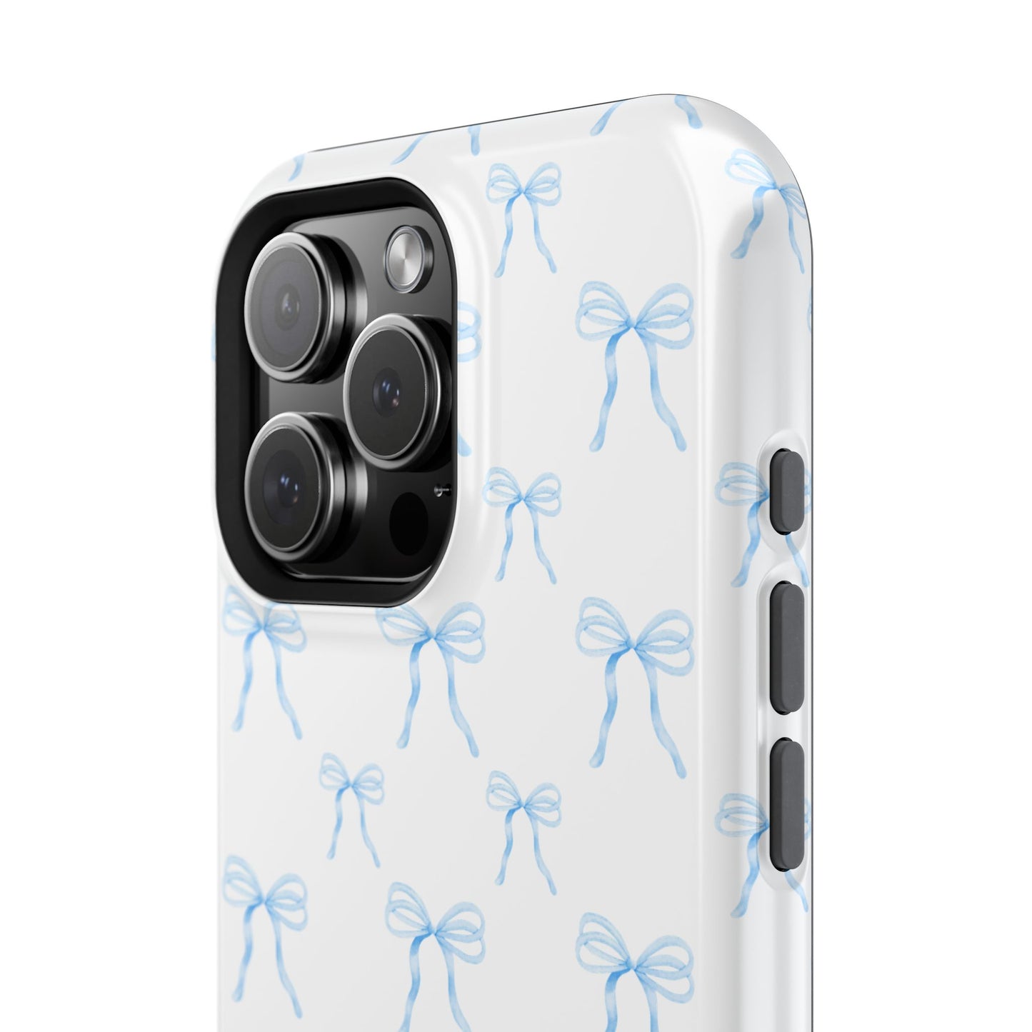 Coquette Blue Bows Impact-Resistant Phone Cases