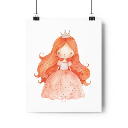 Giclée Art Print Watercolor Pink Princess 3