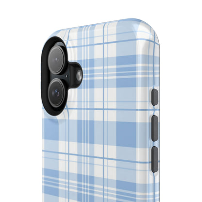 Impact-Resistant Phone Case - Easter Plaid Blue