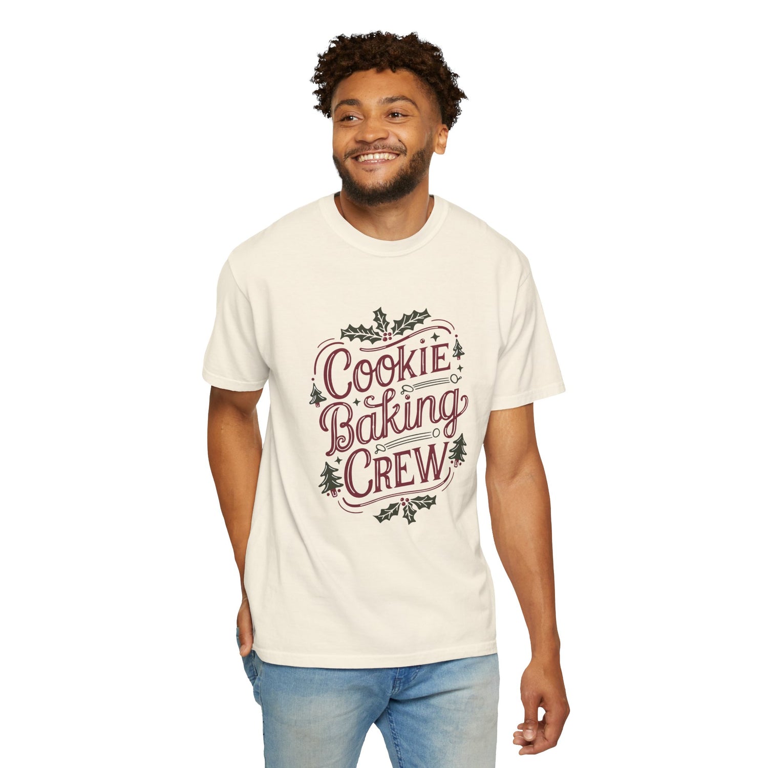 Cookie Baking Crew Unisex T-Shirt, Holiday Gift, Baking Apparel, Crew Member Shirt, Winter Celebration Tee, Family Get-Together Tee