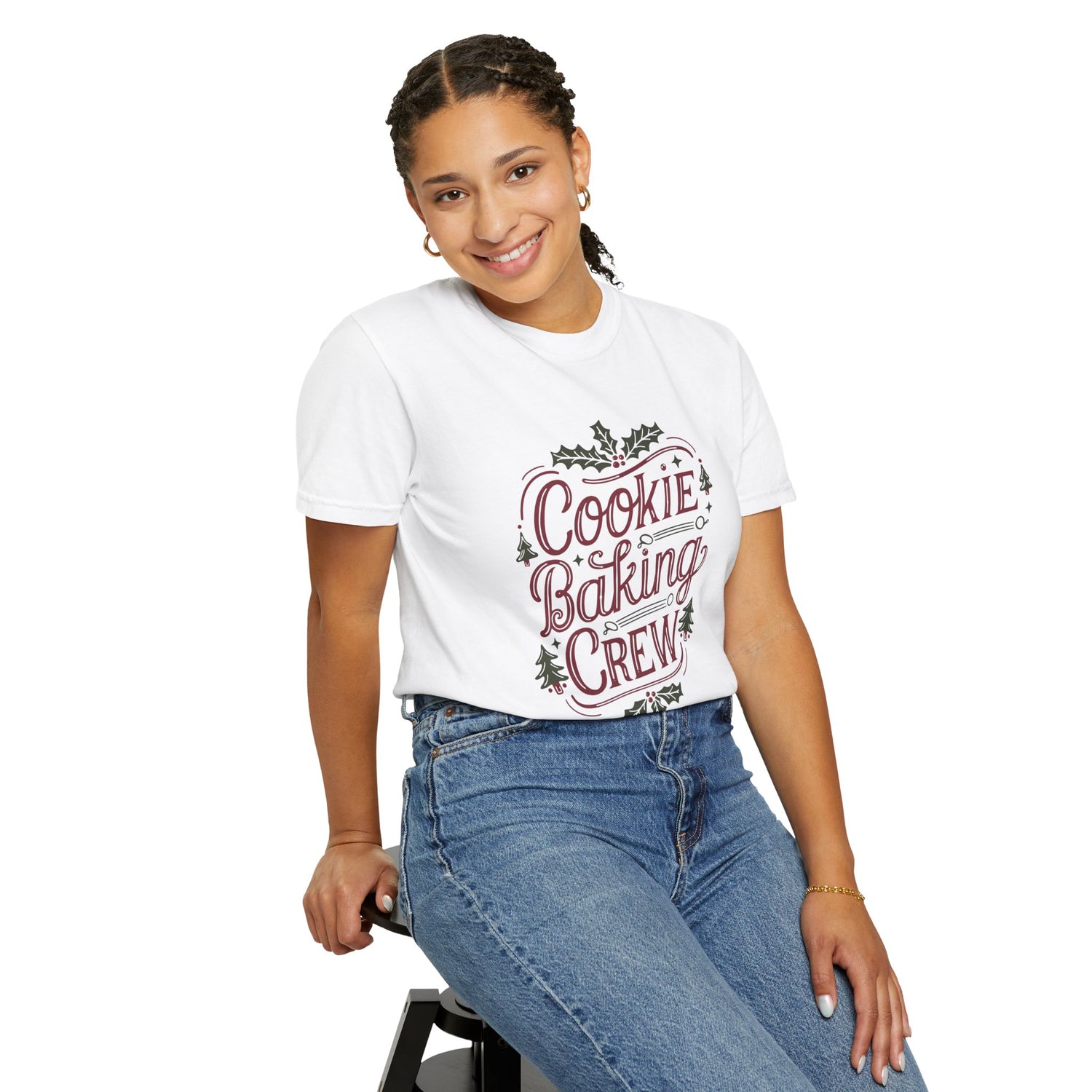 Cookie Baking Crew Unisex T-Shirt, Holiday Gift, Baking Apparel, Crew Member Shirt, Winter Celebration Tee, Family Get-Together Tee