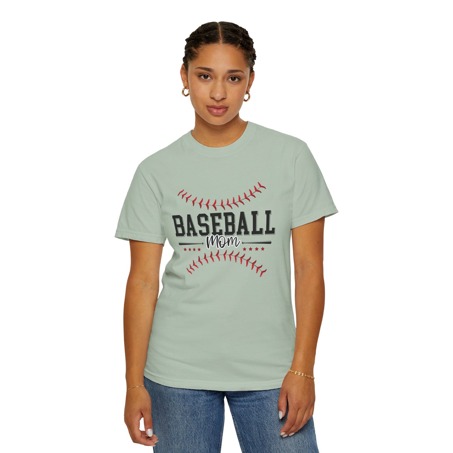 Baseball Mom T-Shirt, Unisex Garment-Dyed Tee, Perfect for Game Days, Mother's Day Gift, Casual Wear, Soft Cotton Tee