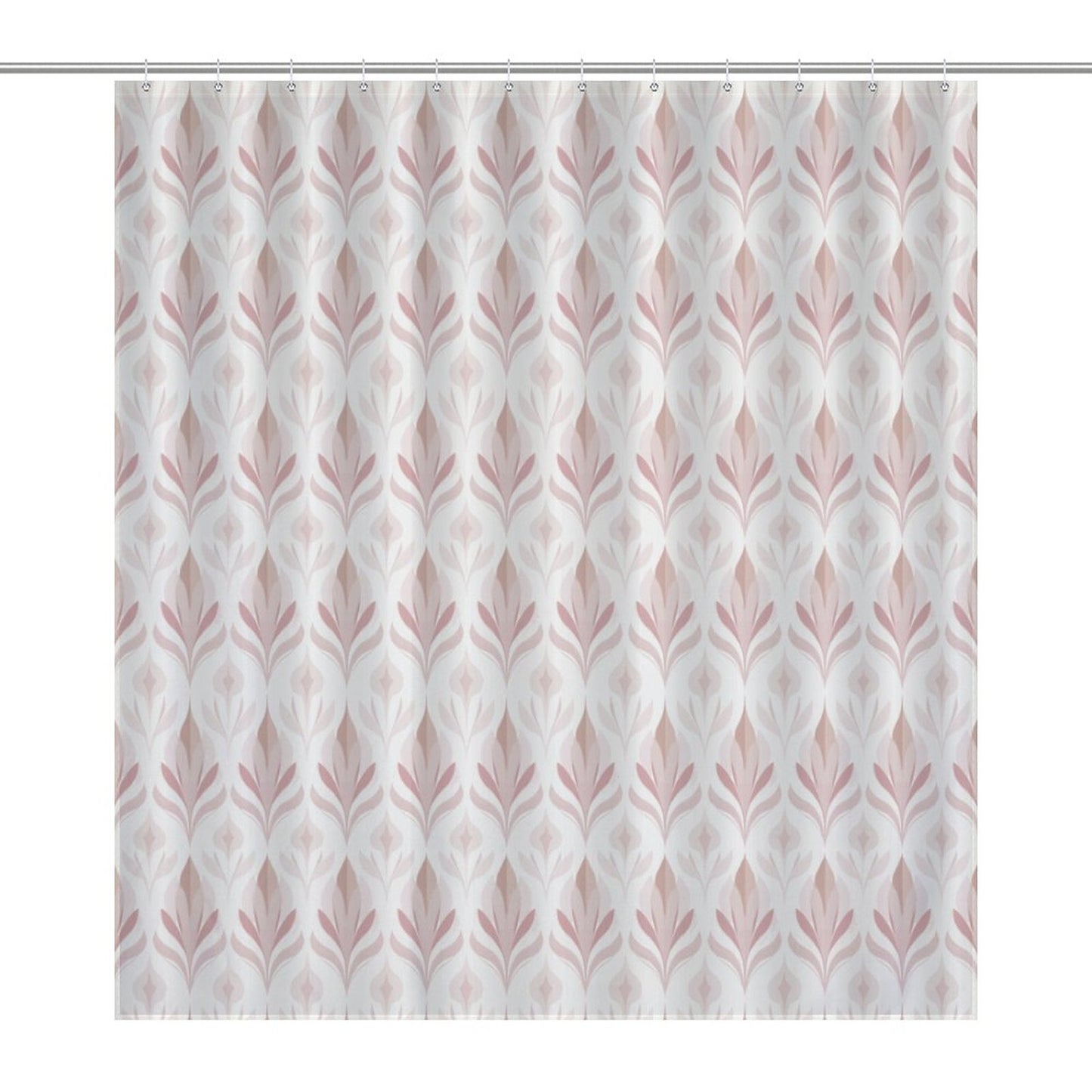 Lightweight Shower Curtain-Boho Creamy Pink