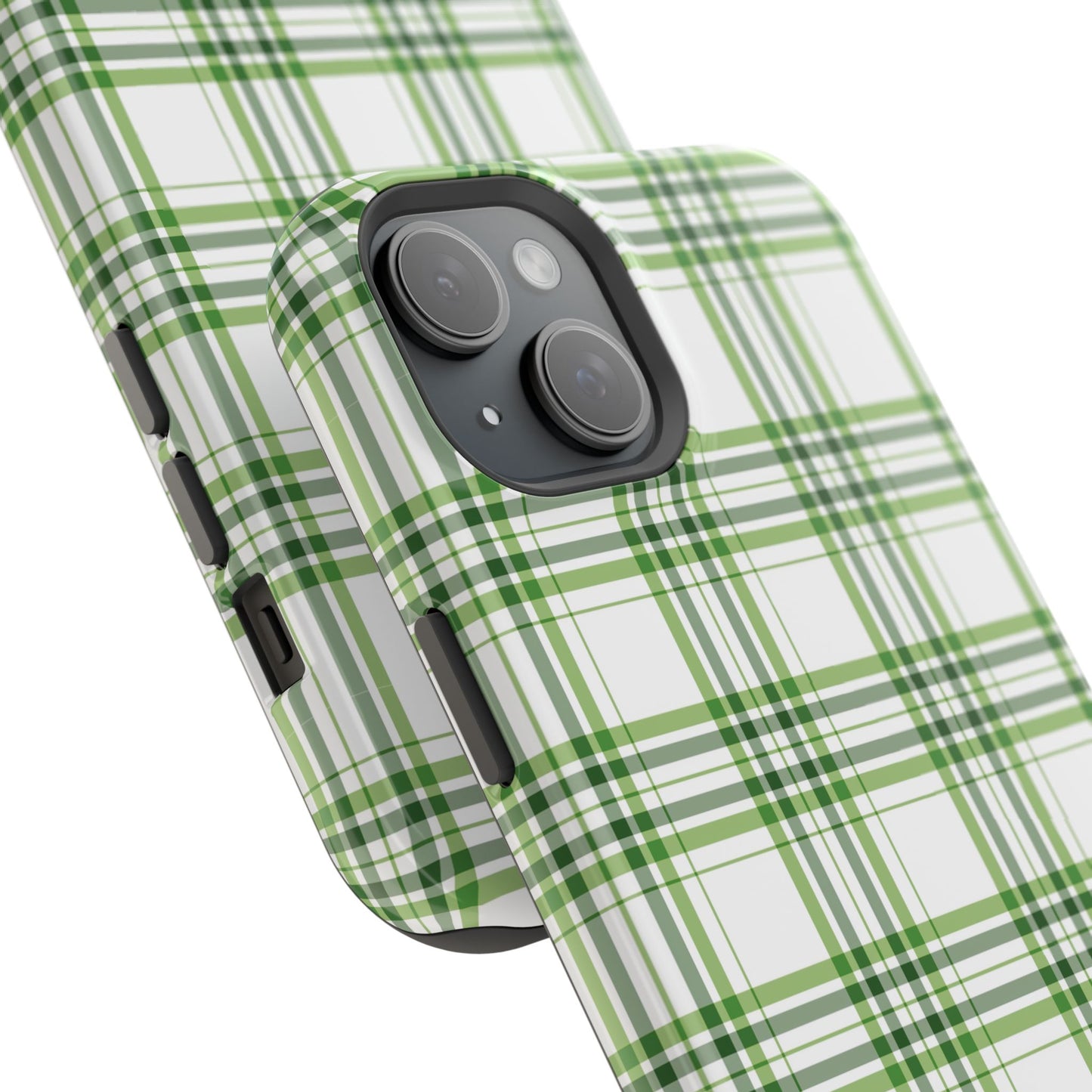 Impact-Resistant Phone Case -St. Patrick's Day Plaid