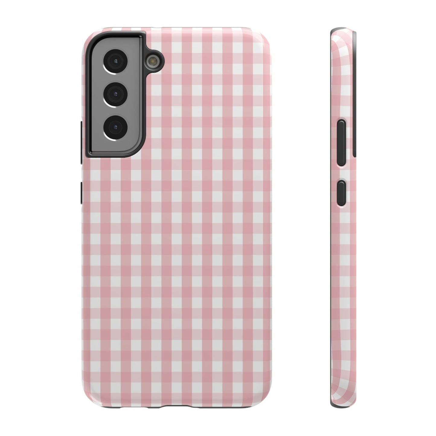 Impact-Resistant Cases -Pink Gingham