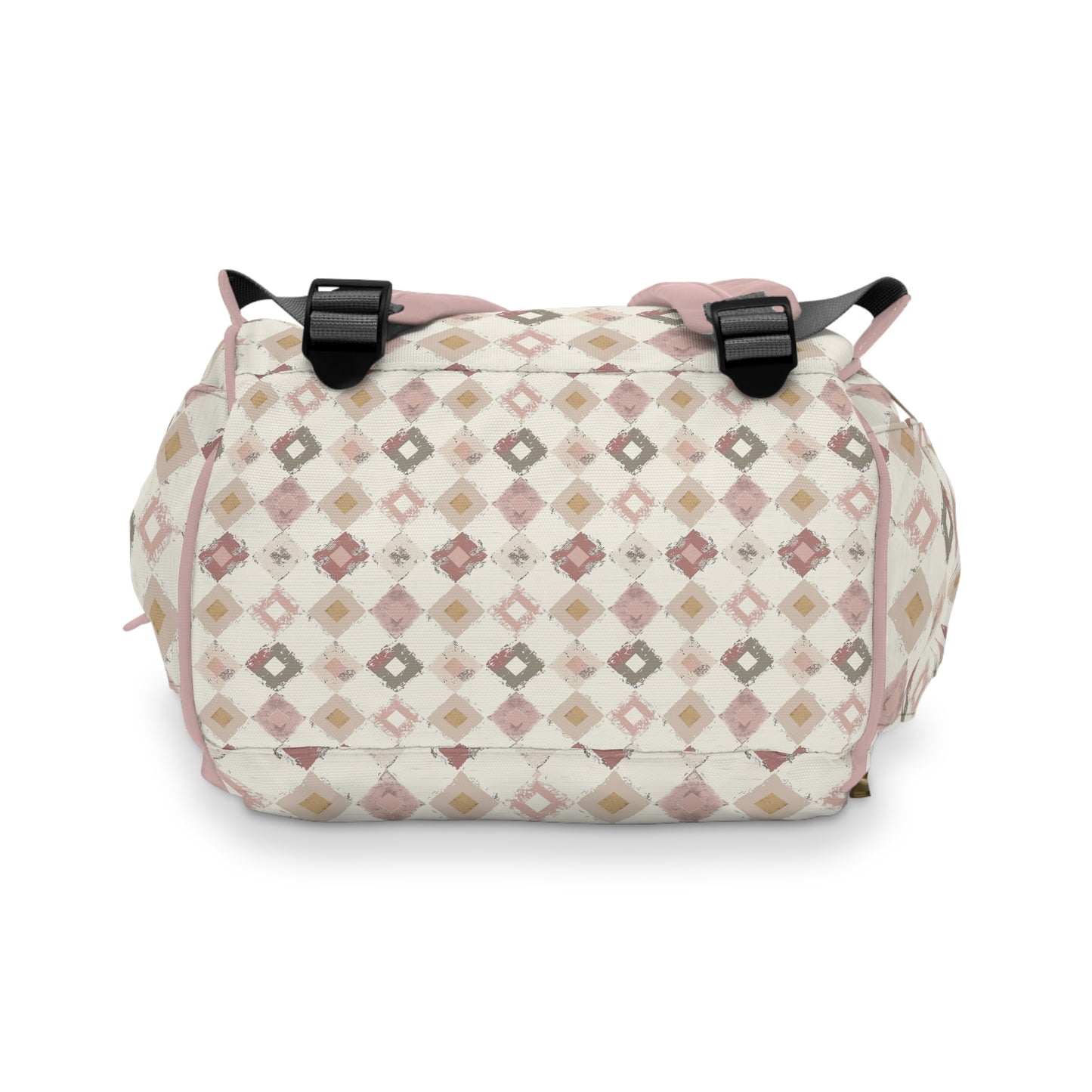 Boho Pink and Cream Multifunctional Diaper Backpack