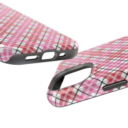 Impact-Resistant Phone Case - Valentine Plaid