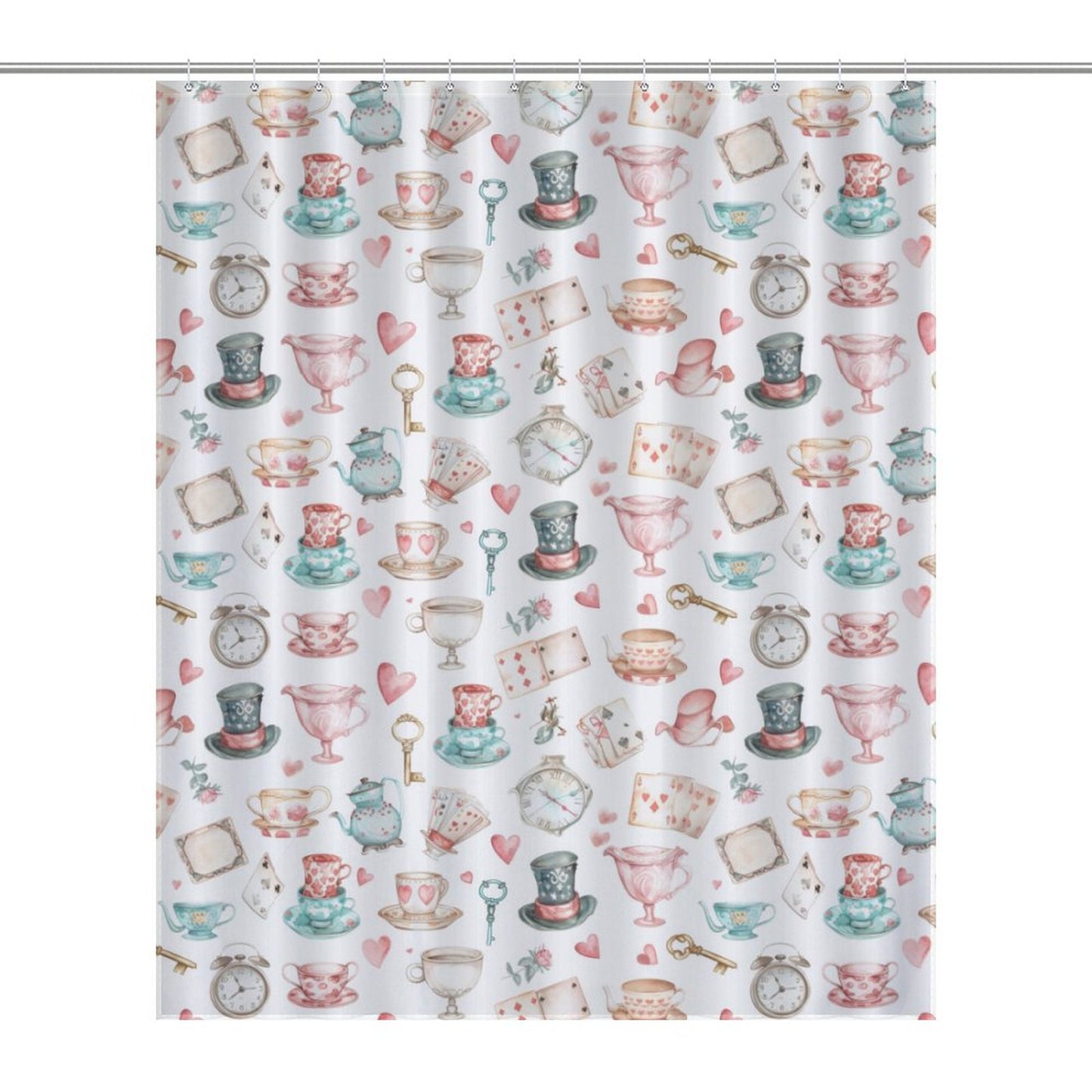 Lightweight Shower Curtain-Watercolor Wonderland