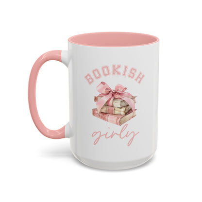 Accent Coffee Mug (11, 15oz)- Bookish Girly