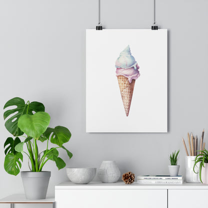 Giclée Art Print Watercolor Candy Land Ice Cream