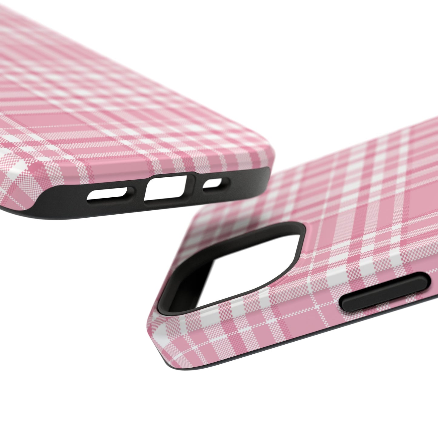 Impact-Resistant Phone Case - Easter Plaid Pink