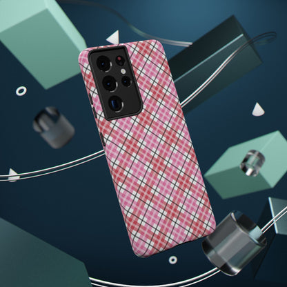 Impact-Resistant Phone Case - Valentine Plaid