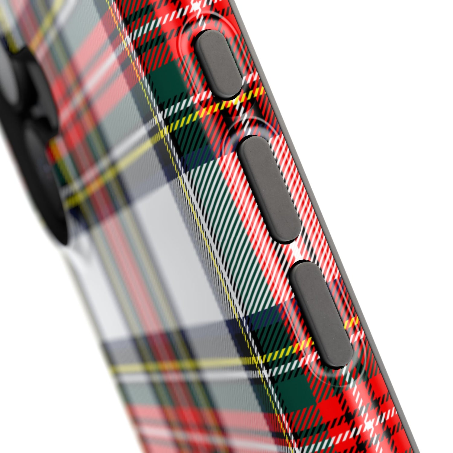 Christmas Holiday Tartan Plaid Impact-Resistant Phone Case, iPhone, Samsung