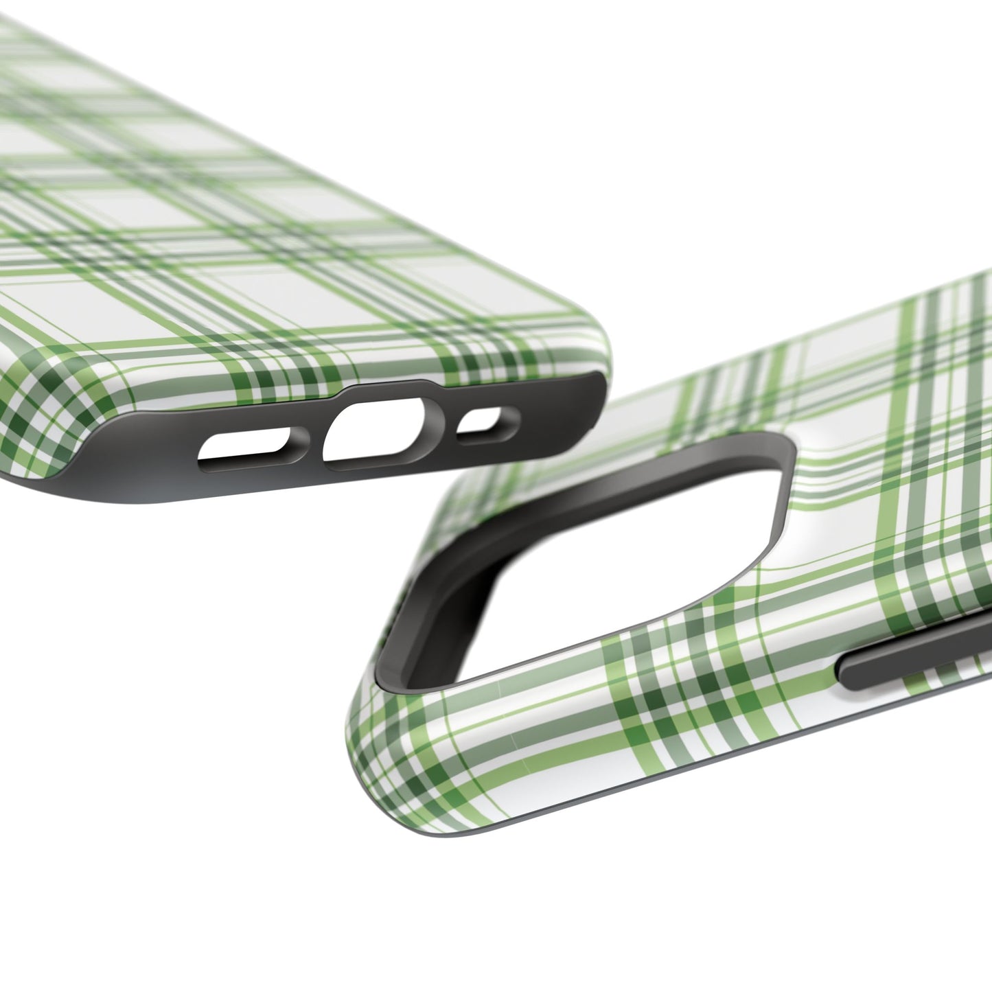 Impact-Resistant Phone Case -St. Patrick's Day Plaid