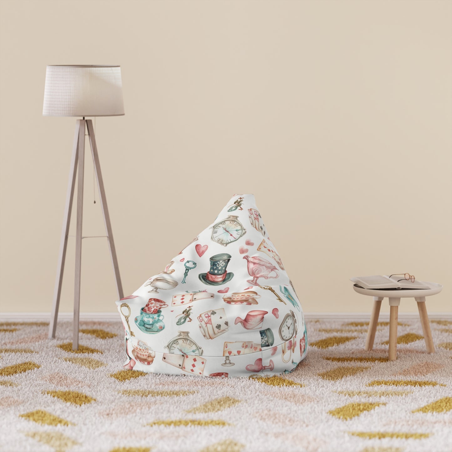 Watercolor Wonderland Bean Bag Chair Cover