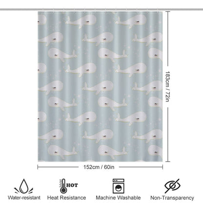 Flower Shower Curtain-66x72Inch (168x183cm)