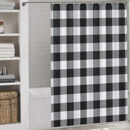 Lightweight Shower Curtain-Buffalo Plaid