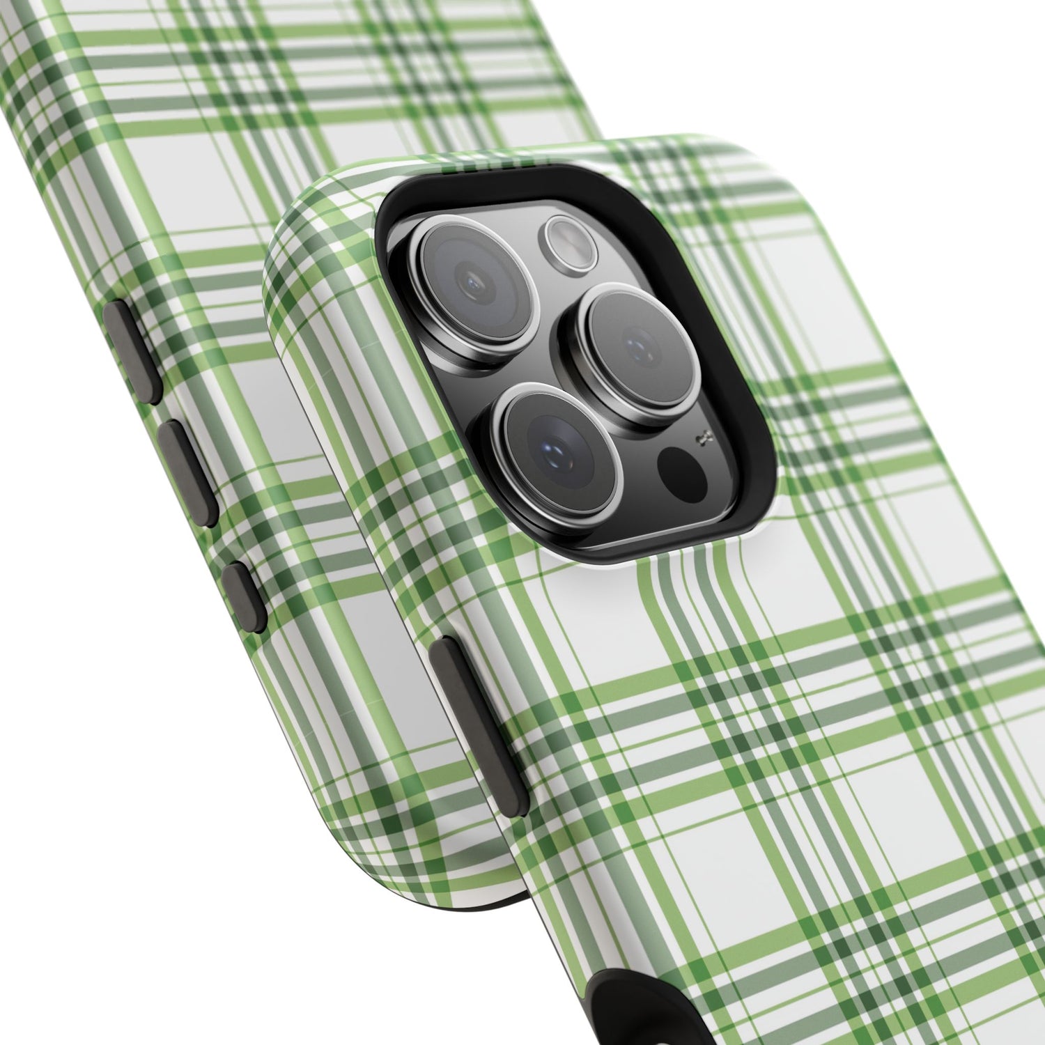 Impact-Resistant Phone Case -St. Patrick's Day Plaid