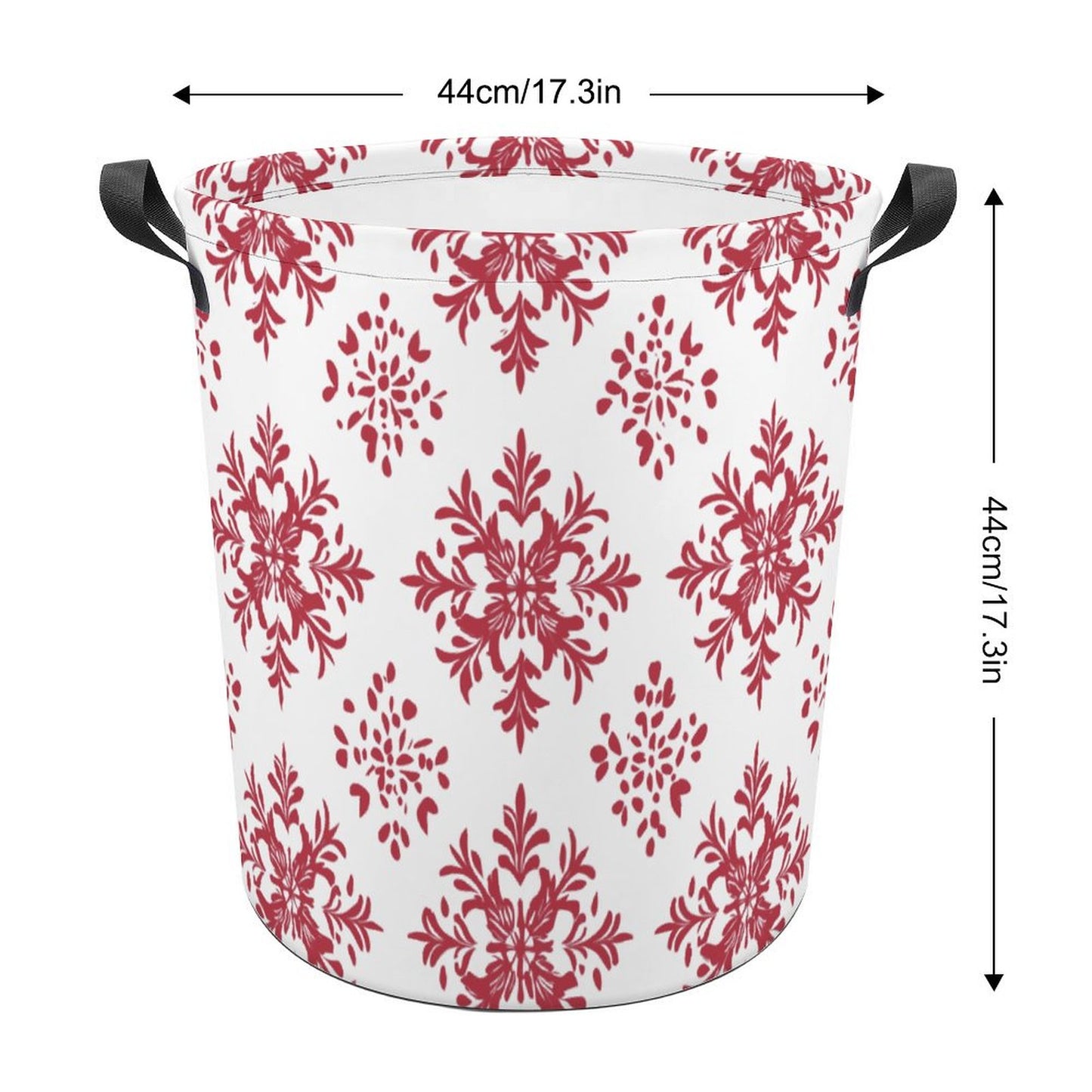 Collapsible Laundry Hamper- Elegant Snowflakes