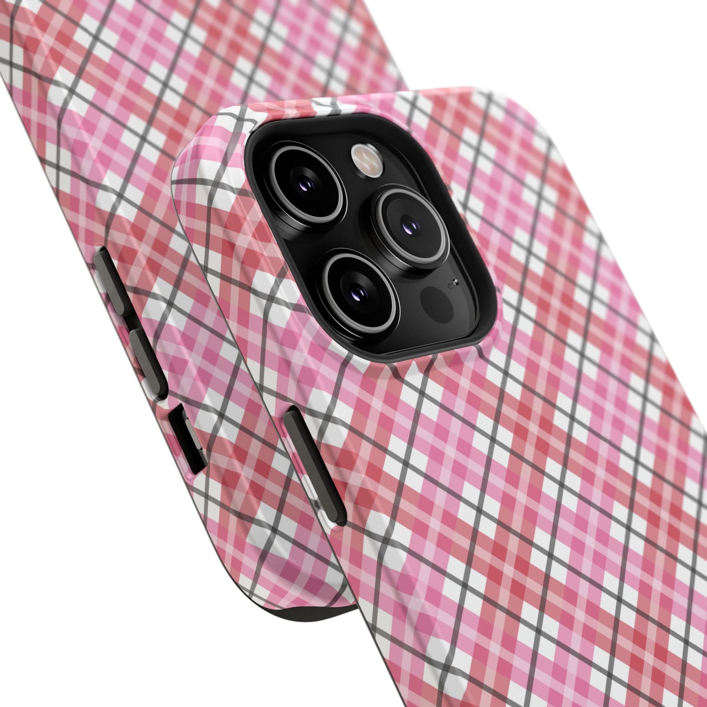 Impact-Resistant Phone Case - Valentine Plaid