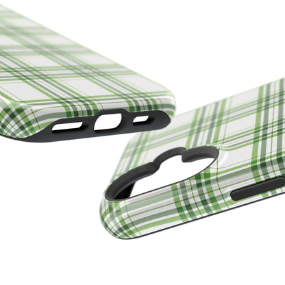 Impact-Resistant Phone Case -St. Patrick's Day Plaid