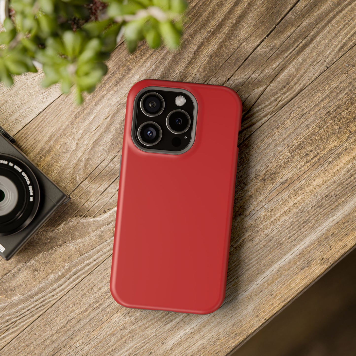 Impact-Resistant Phone Case - Lipstick Red