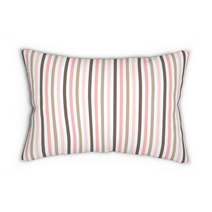 Spun Polyester Lumbar Pillow with Removable Cover Hedgehog Playdate Pink