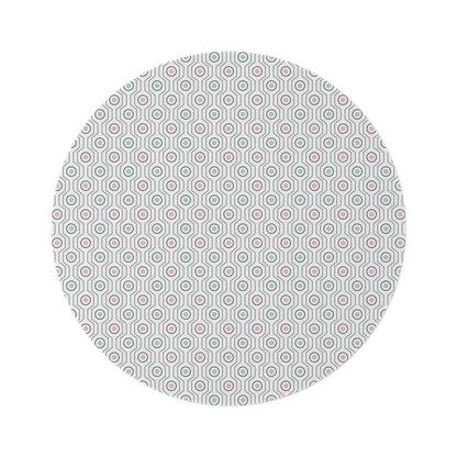 Round Rug Polished Chic Geometric Multi