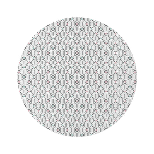 Round Rug Polished Chic Geometric Multi