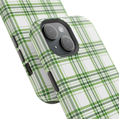 Impact-Resistant Phone Case -St. Patrick's Day Plaid