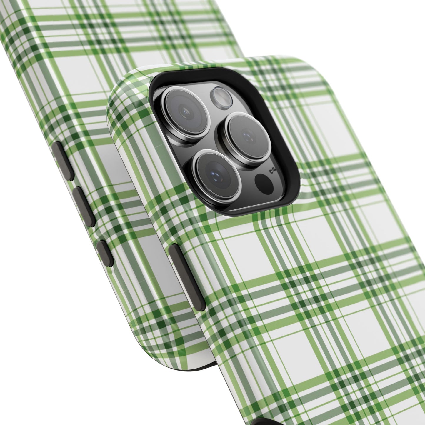 Impact-Resistant Phone Case -St. Patrick's Day Plaid