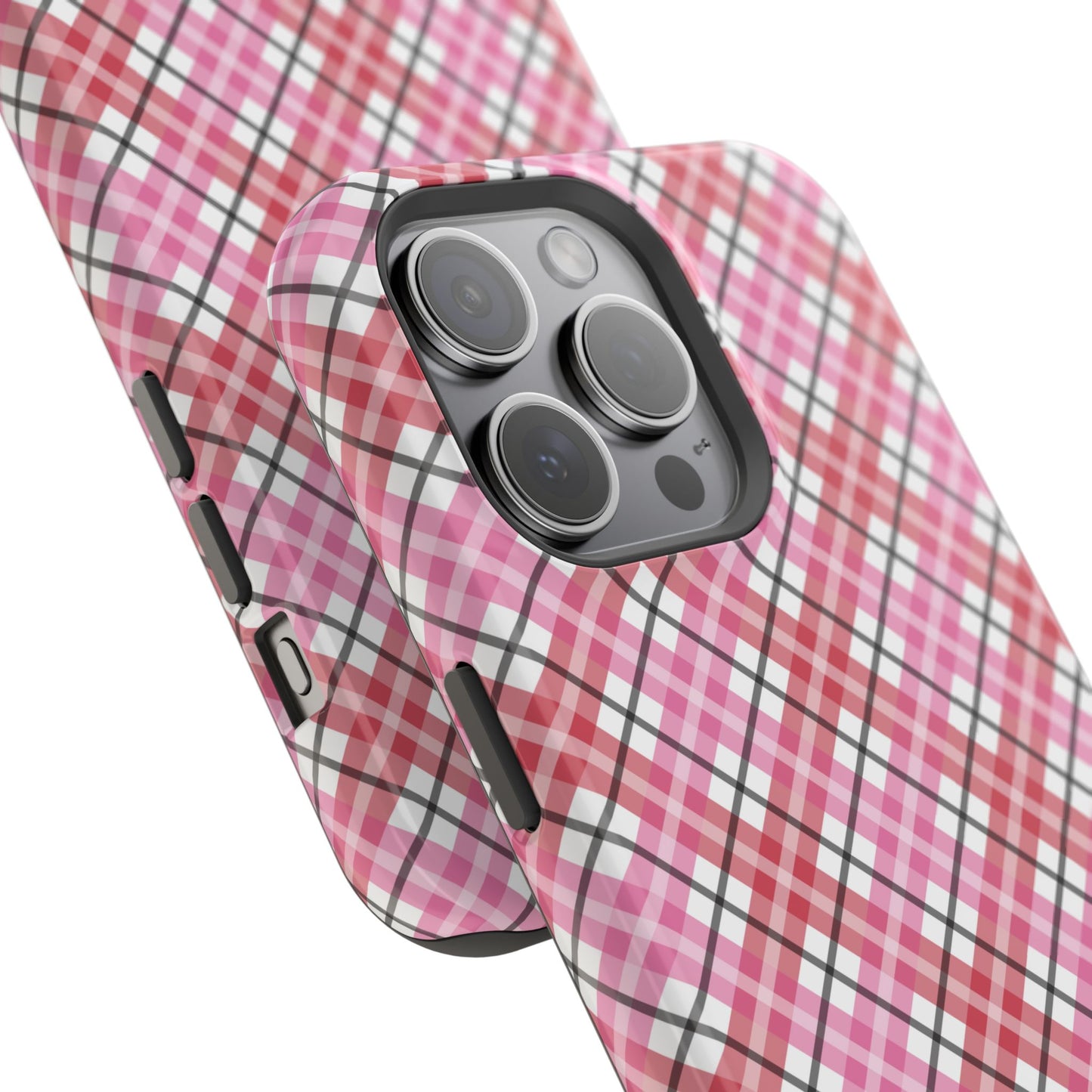 Impact-Resistant Phone Case - Valentine Plaid