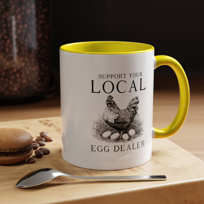 Accent Coffee Mug (11, 15oz)- Egg Dealer