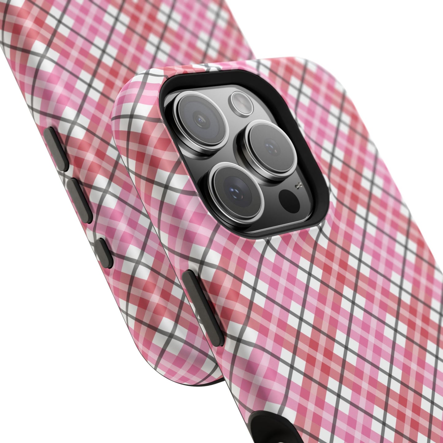 Impact-Resistant Phone Case - Valentine Plaid