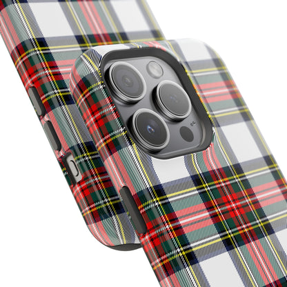 Christmas Holiday Tartan Plaid Impact-Resistant Phone Case, Holiday Phone Case, Fashion Phone Case, iPhone, Samsung Case