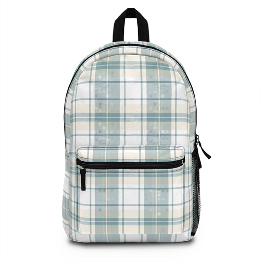 Backpack- Creamy Mint Plaid