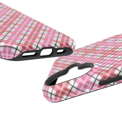 Impact-Resistant Phone Case - Valentine Plaid