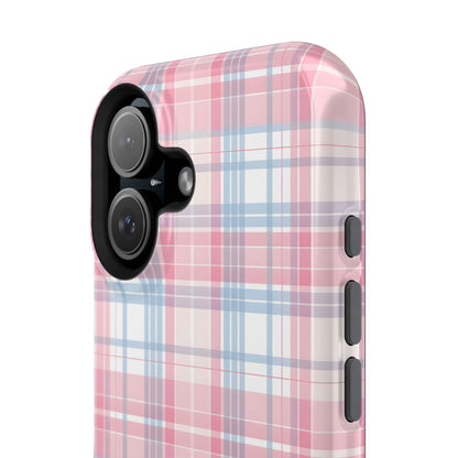 Impact-Resistant Cases-Spring Plaid Pink Blue