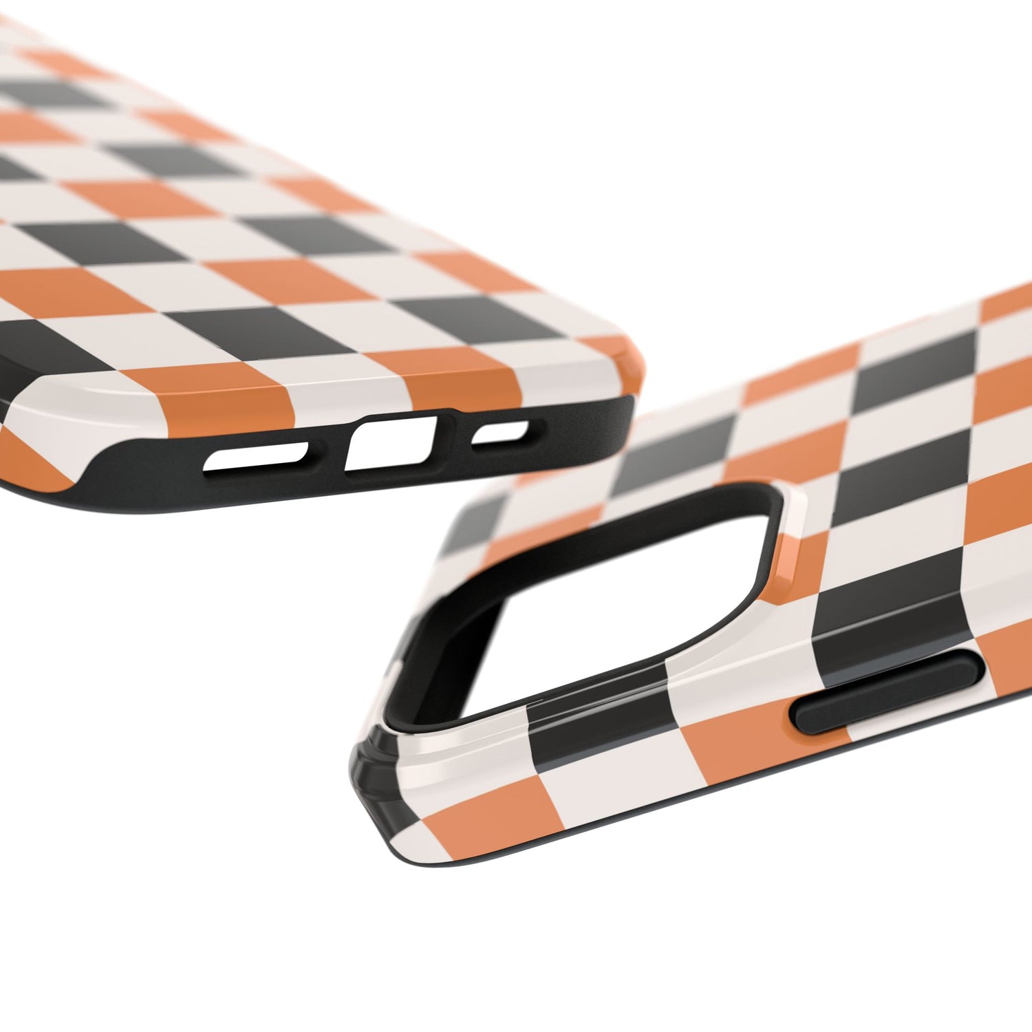 Trendy Halloween Checkerboard Phone Case | Impact-Resistant, iPhone, Samsung