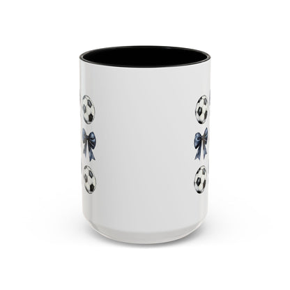 Accent Coffee Mug (11, 15oz)- Coquette Soccer