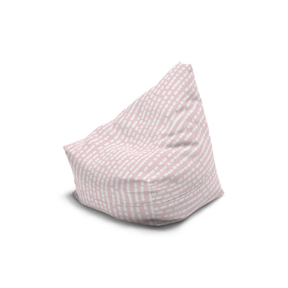 Girls Pink White Striped Bean Bag Chair Cover