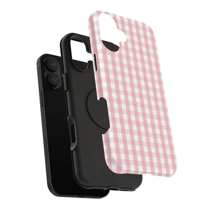 Impact-Resistant Cases -Pink Gingham