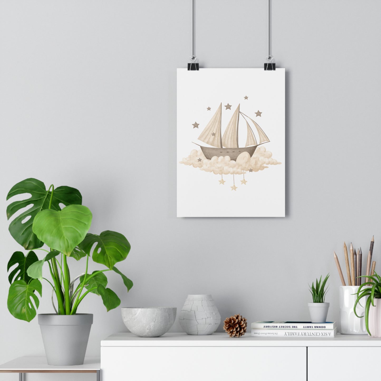 Giclée Art Print Memories of Dreams Ships Neutral